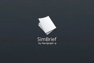 Logo SimBrief by Navigraph, outil de planification de vol pour simulateurs