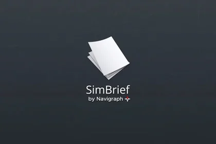 Logo SimBrief by Navigraph, outil de planification de vol pour simulateurs