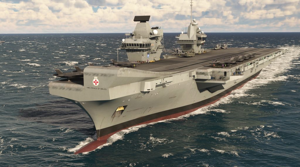 Porta-aviões UK Carrier Strike Group Miltech Simulations
