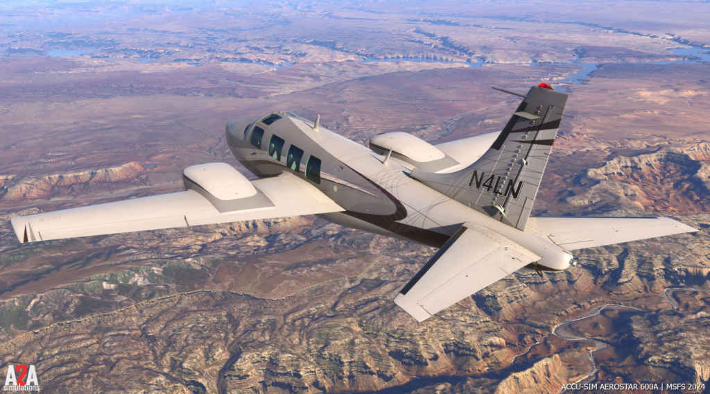 Accu-Sim Aerostar 600 A2A Simulations vue de l'extérieur