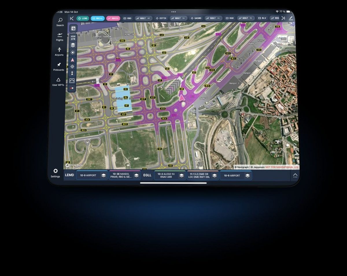 navigraph carte aeroport