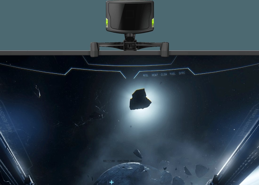 TrackIR 5 de NaturalPoint, caméra infrarouge et clip de suivi de tête